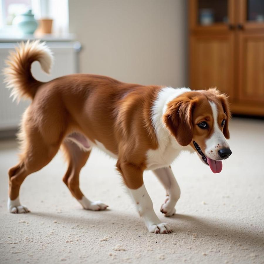 Dog Scooting on Carpet