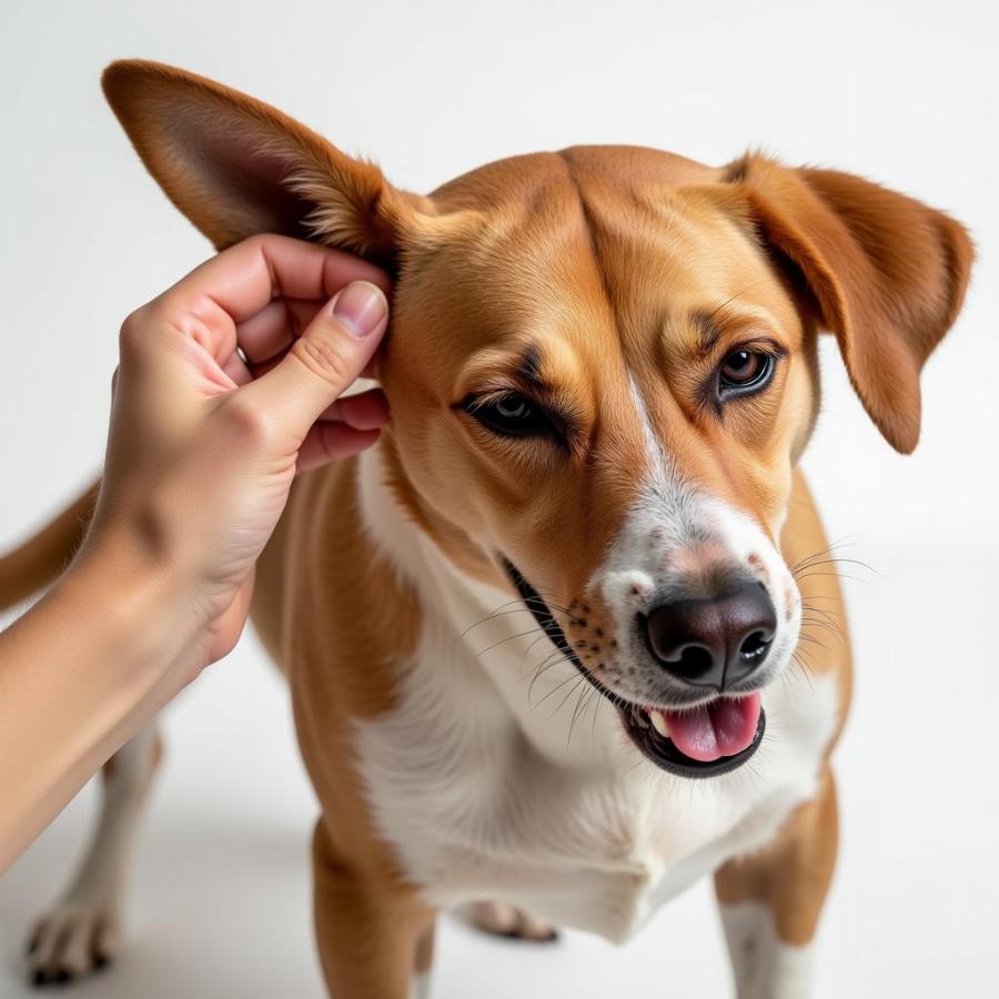 Dog Scratching Ear