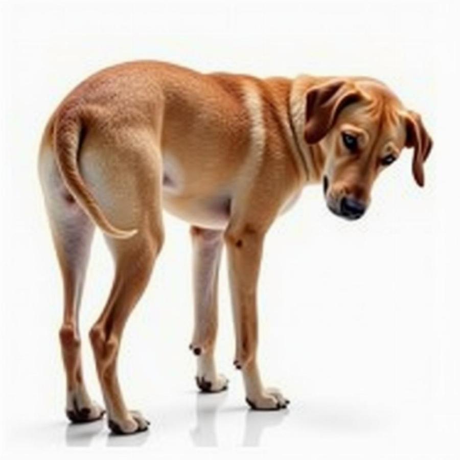 Dog Exhibiting Back Discomfort