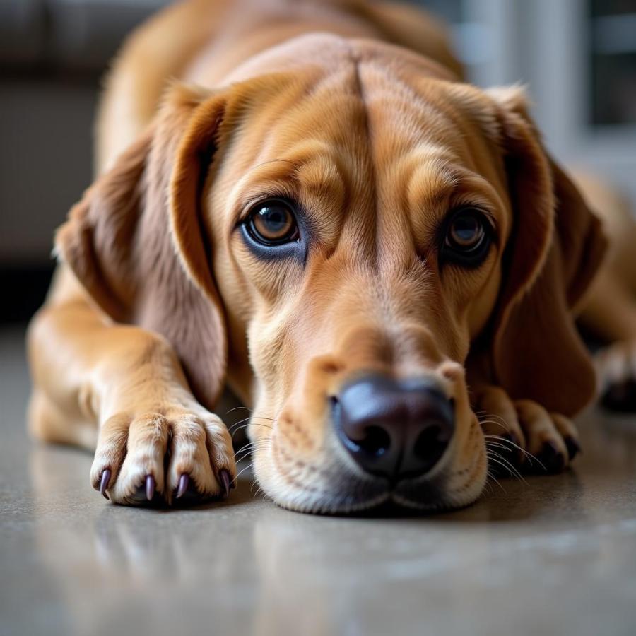 Dog Showing Signs of Lavender Toxicity