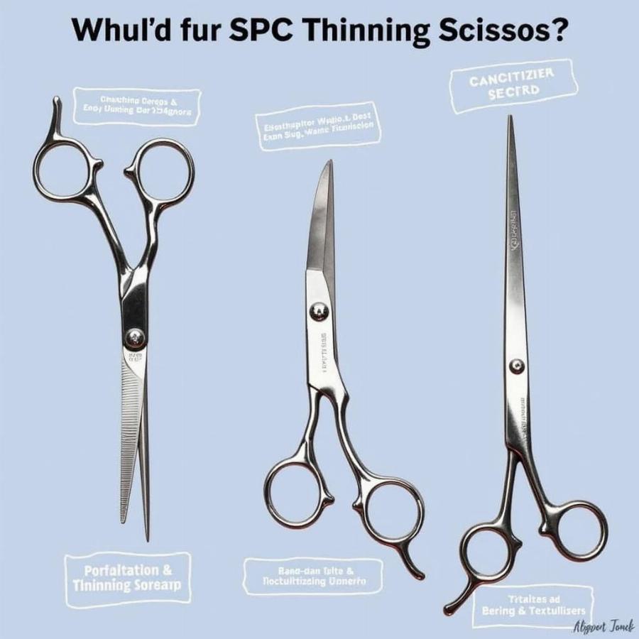 Types of Dog Thinning Scissors