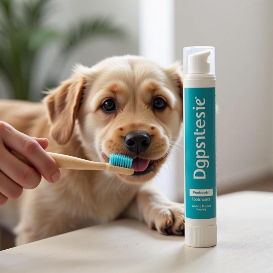 Dog Toothbrush and Toothpaste