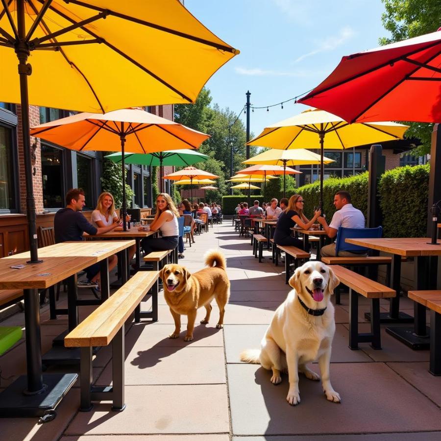 Dog-Friendly Patio at Dog Tracks Diner