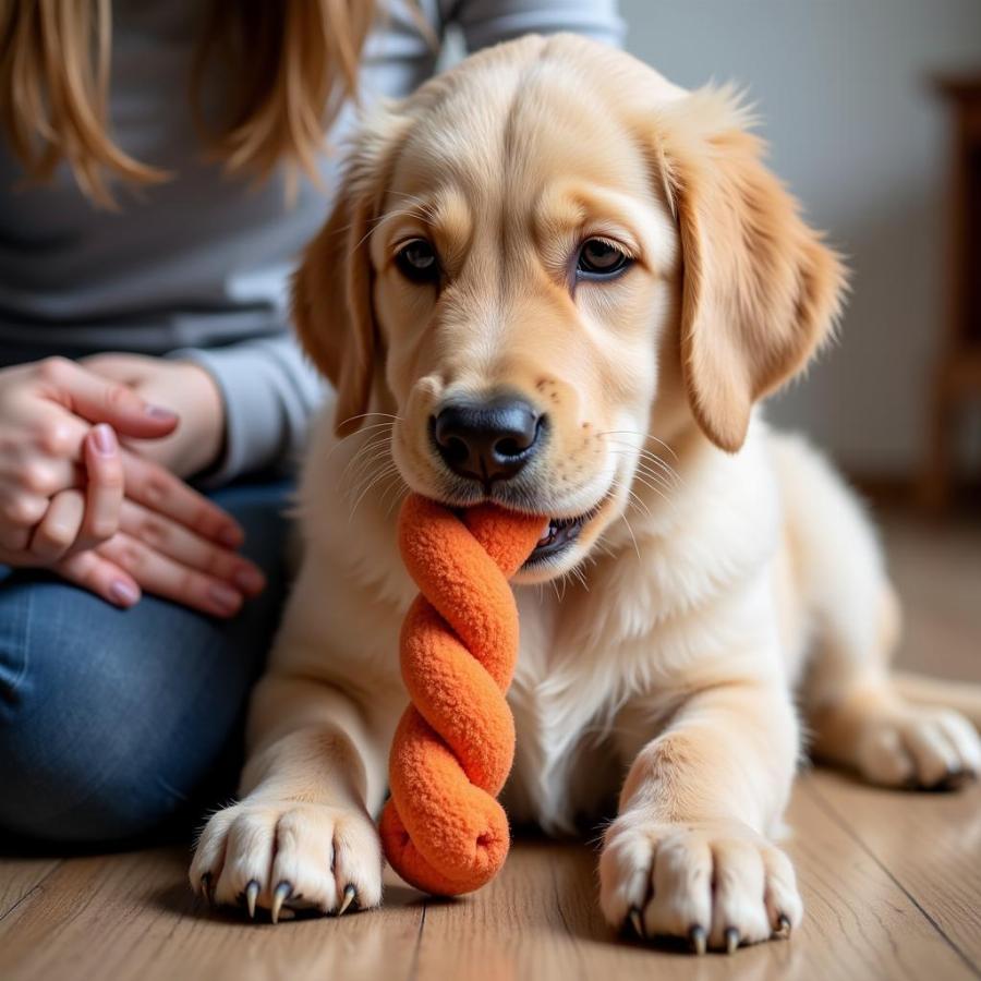 Training a Dog to Chew on Appropriate Toys