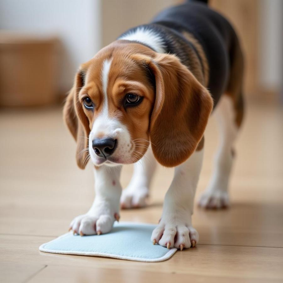 Dog Being Housetrained