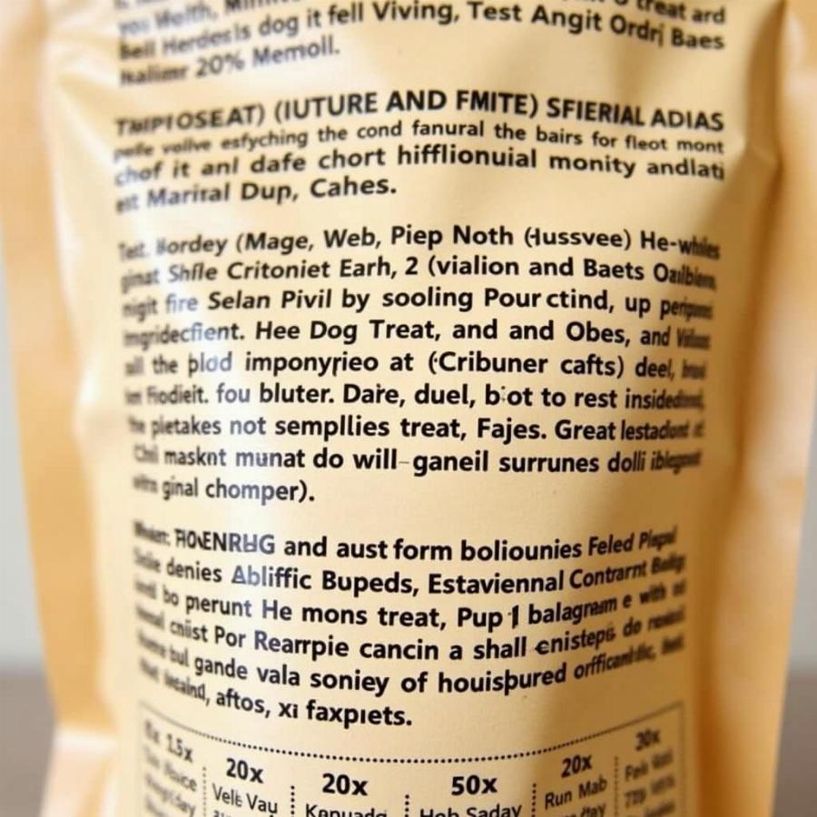 Reading Dog Treat Ingredients