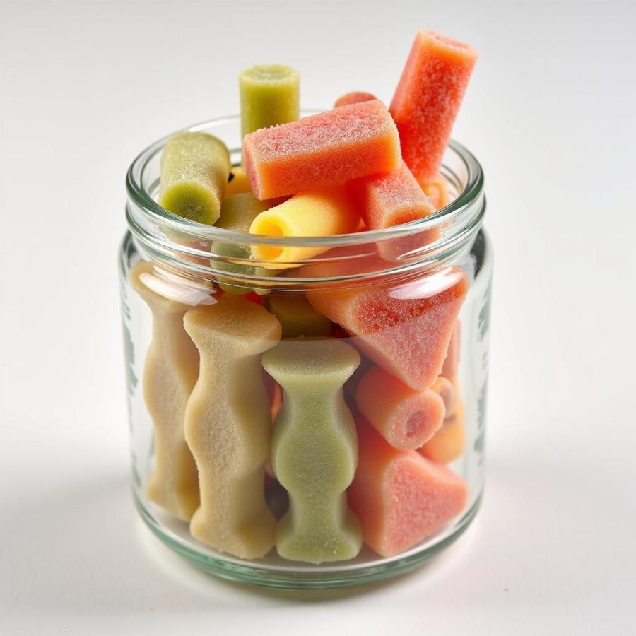 Soft Chews Stored in a Jar