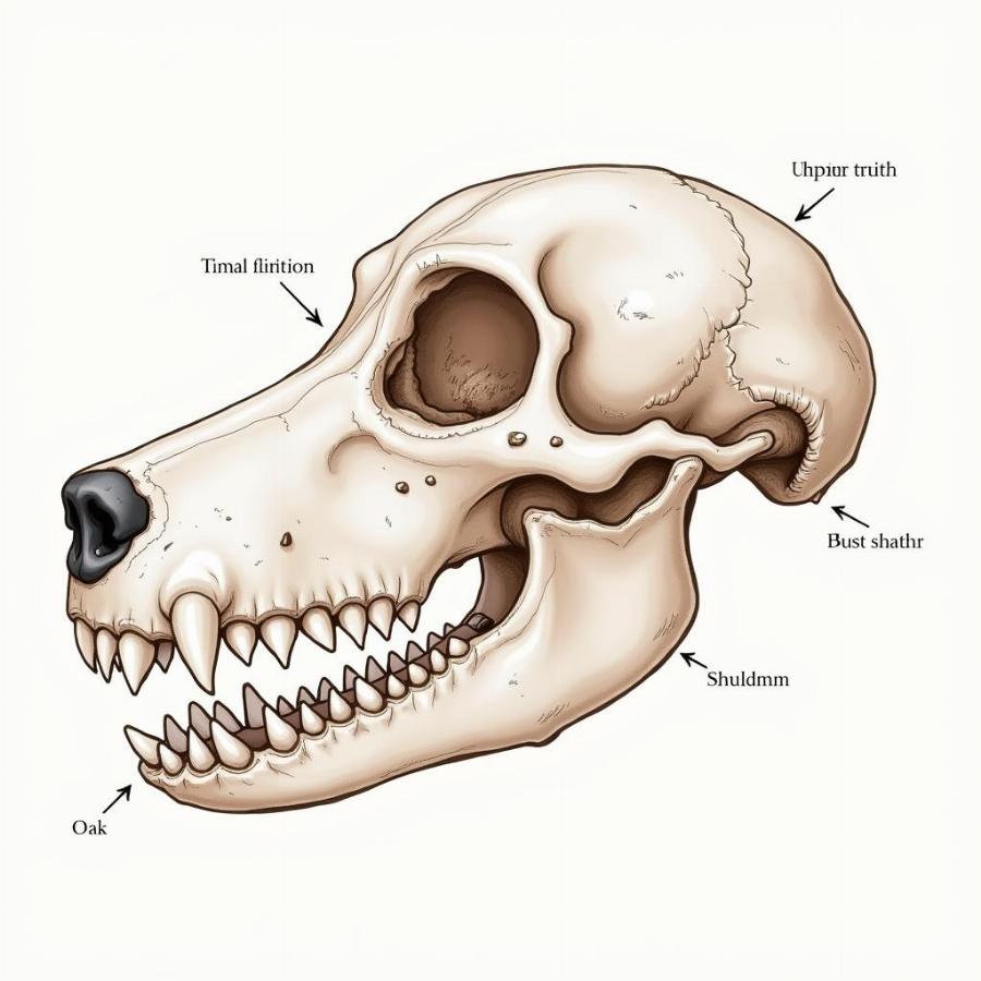 Dog Underbite Illustration