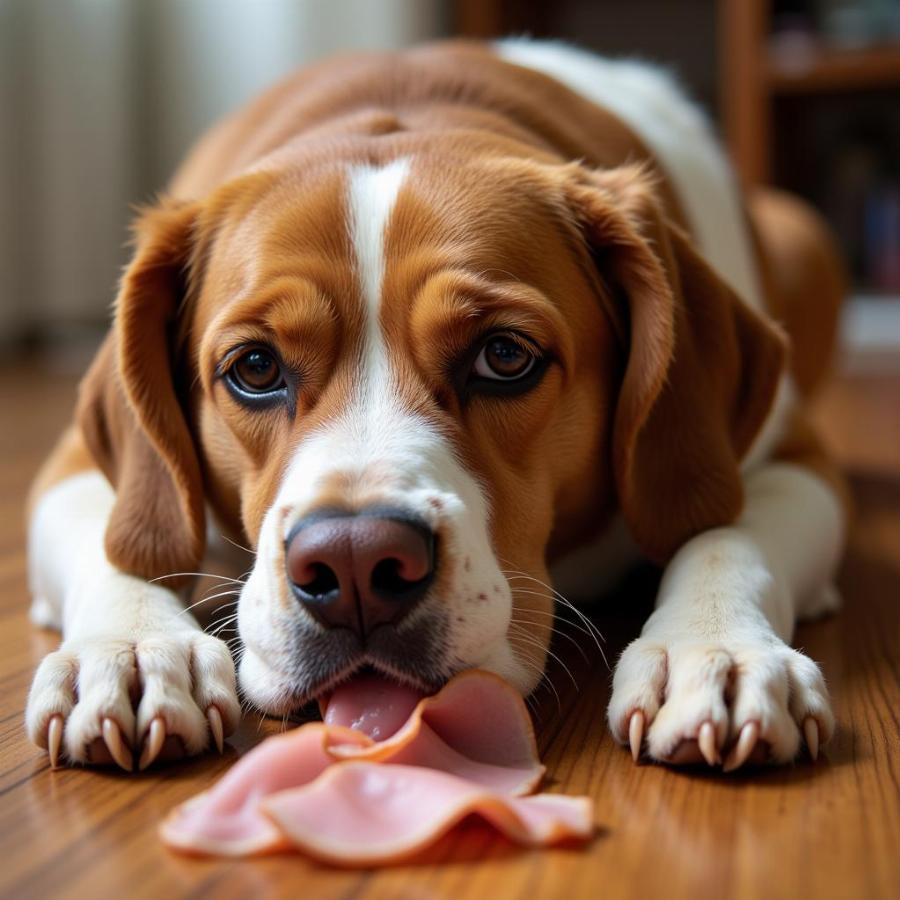 Dog Vomiting After Eating Ham