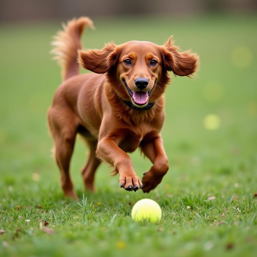 Doxie Mix Enjoying Outdoor Fun