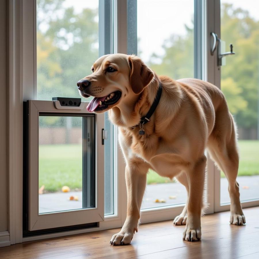 Electronic Doggie Door for Large Dogs