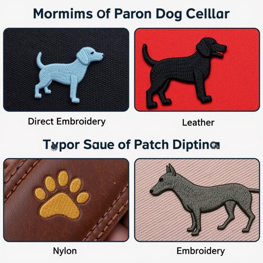 Different Embroidered Dog Collar Styles