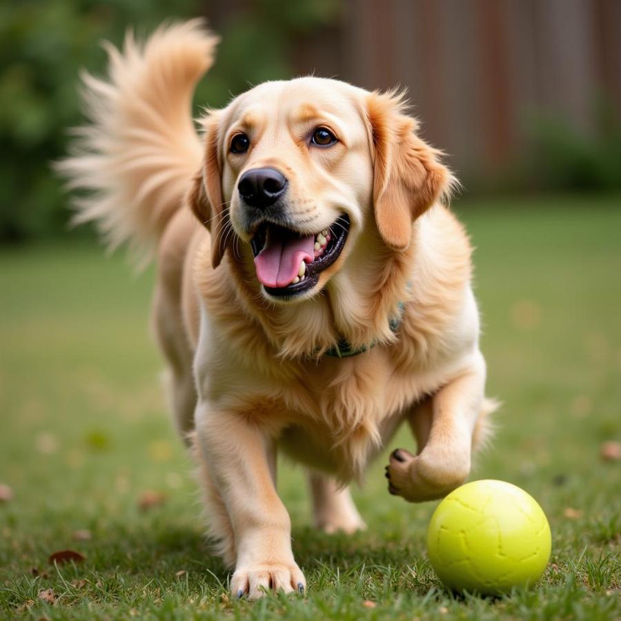 Excited Dog Foaming at the Mouth