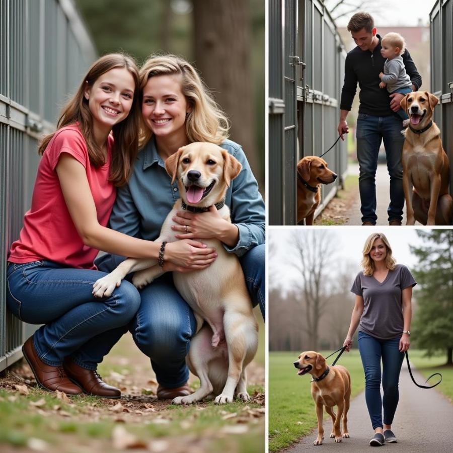 Family Volunteering at Animal Shelter