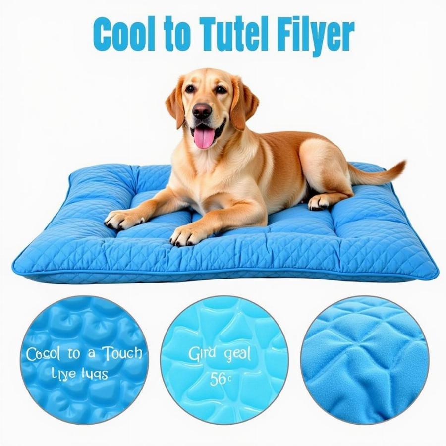 Gel Filled Cooling Dog Bed for Hot Weather