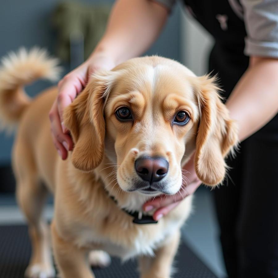 Gentle Dog Grooming at Salon