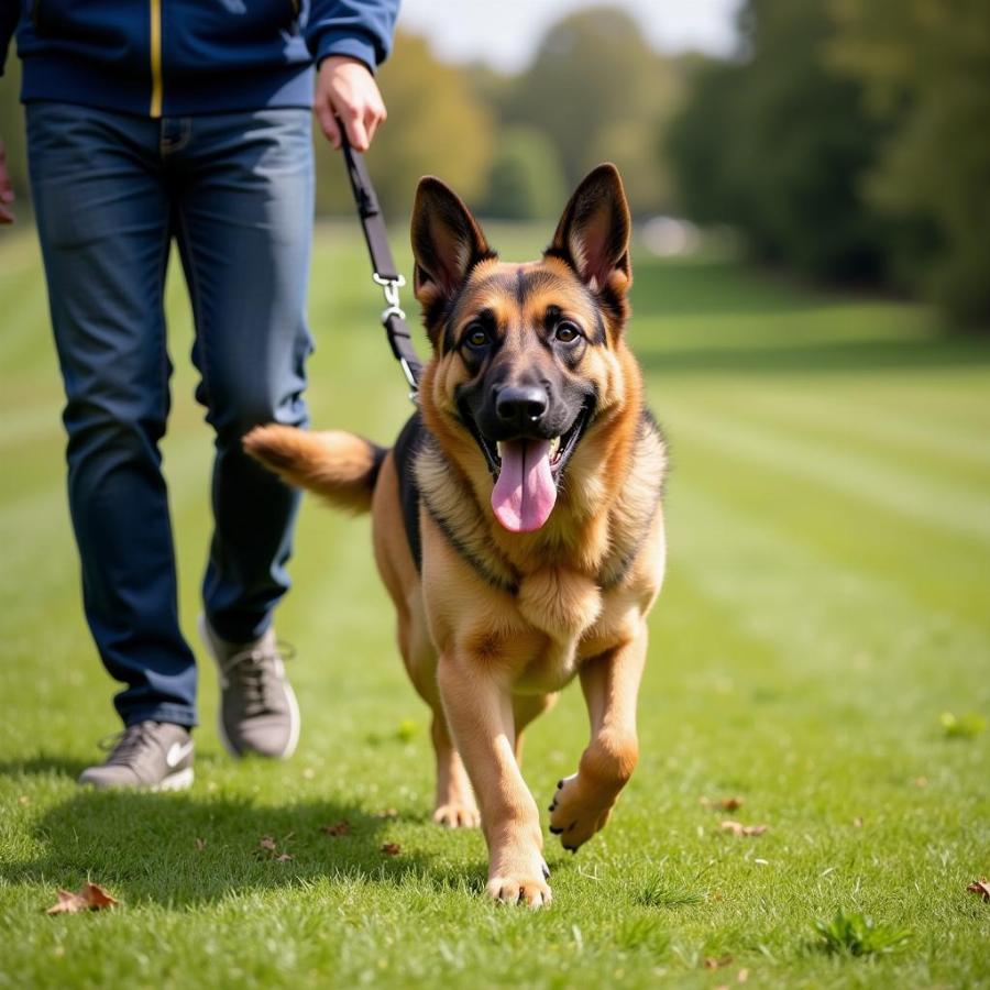 German Shepherd Dog Walking