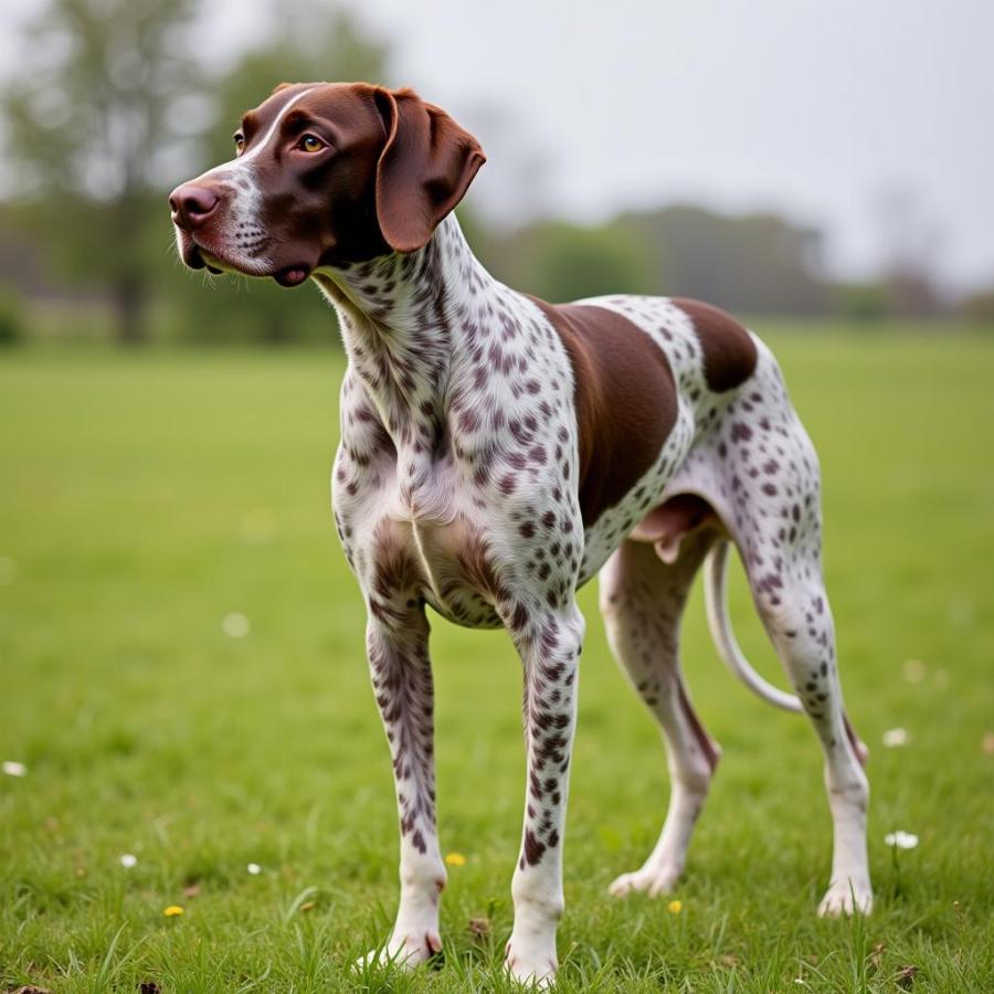 German Shorthaired Pointer on a Hunt