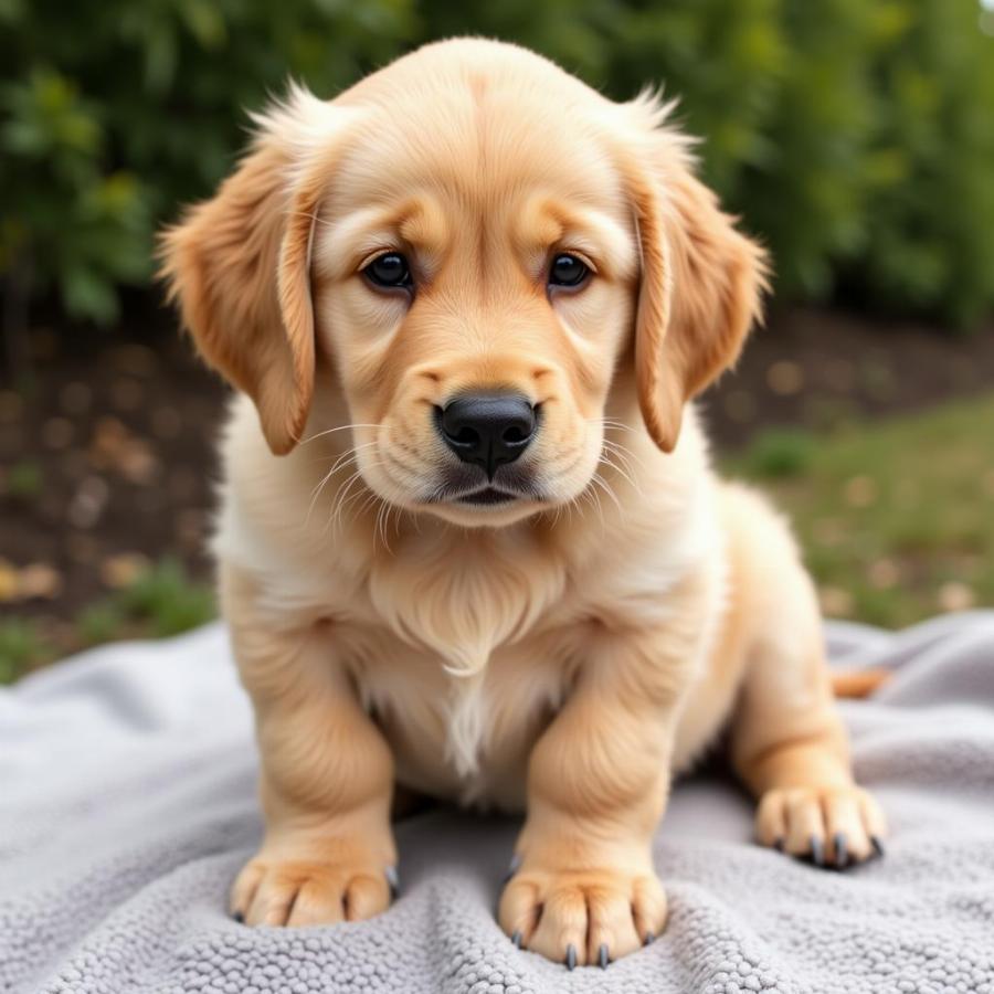 Golden Retriever and Irish Setter Mix Puppy