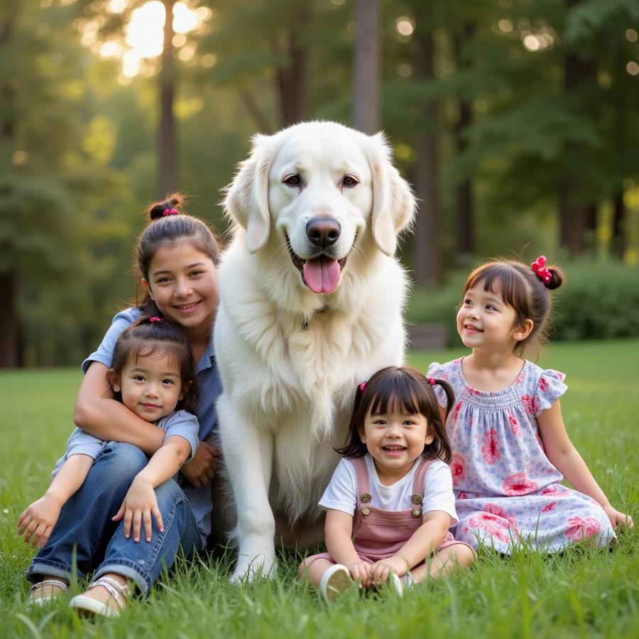 Great Pyrenees Family