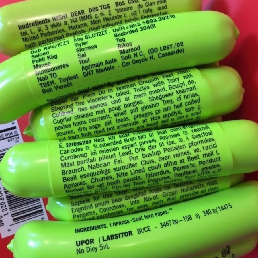 Green hot dogs ingredients