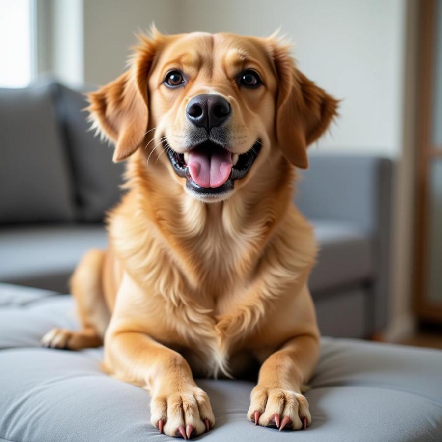 Happy Dog with Trimmed Nails