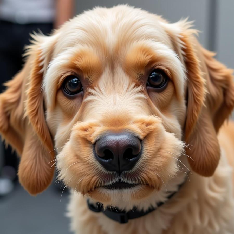 A Contented Canine After an Atomic Groom