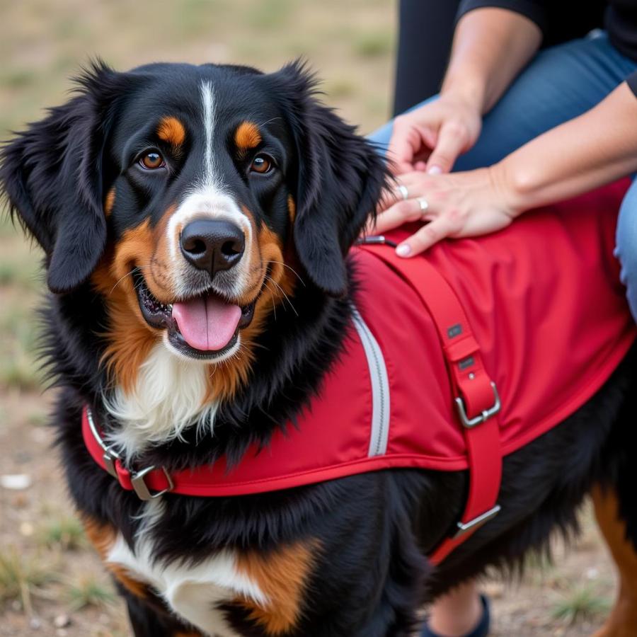 Large Dog Clothes Fitting