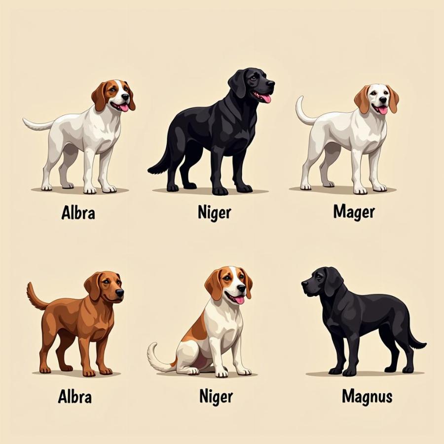 Latin Dog Names Reflecting Physical Traits