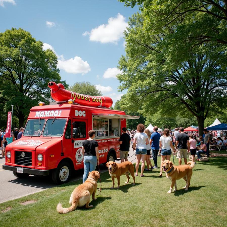 Lobster Dog Food Truck at the Park