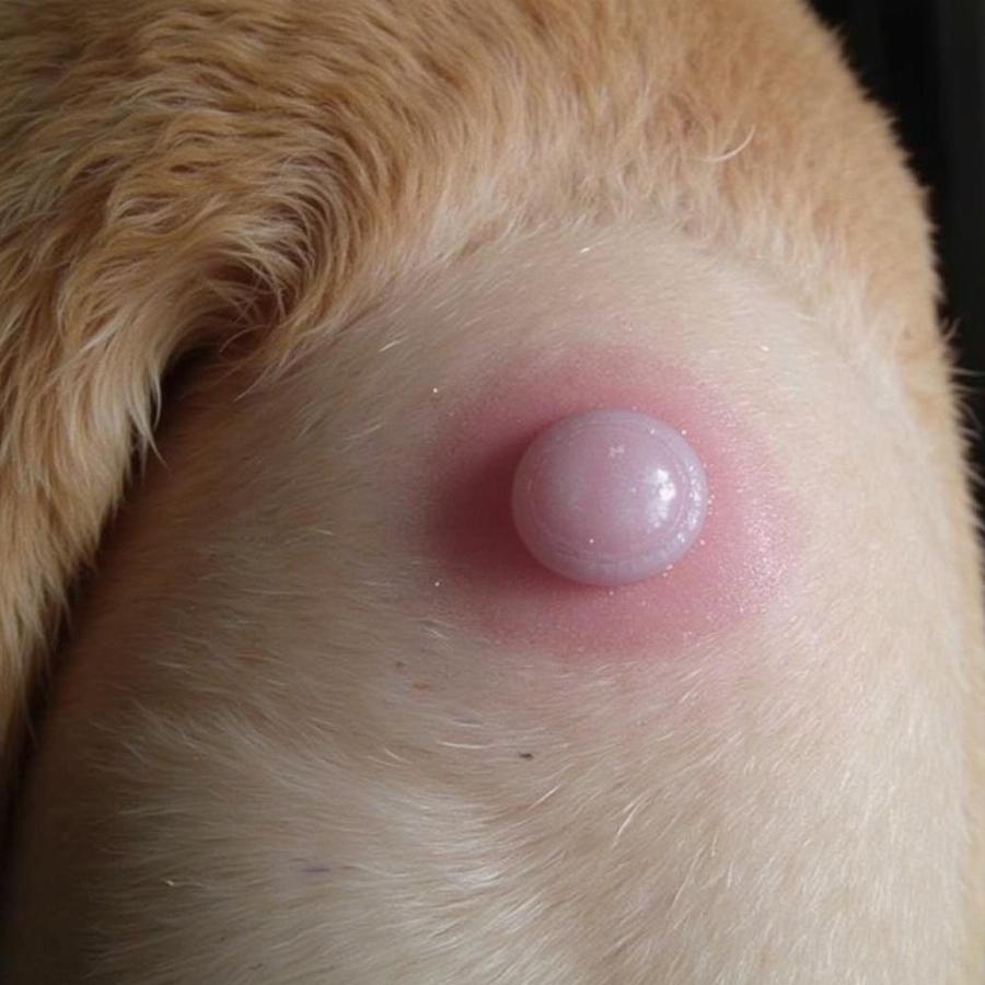 Dog with a Lump on Rib Cage