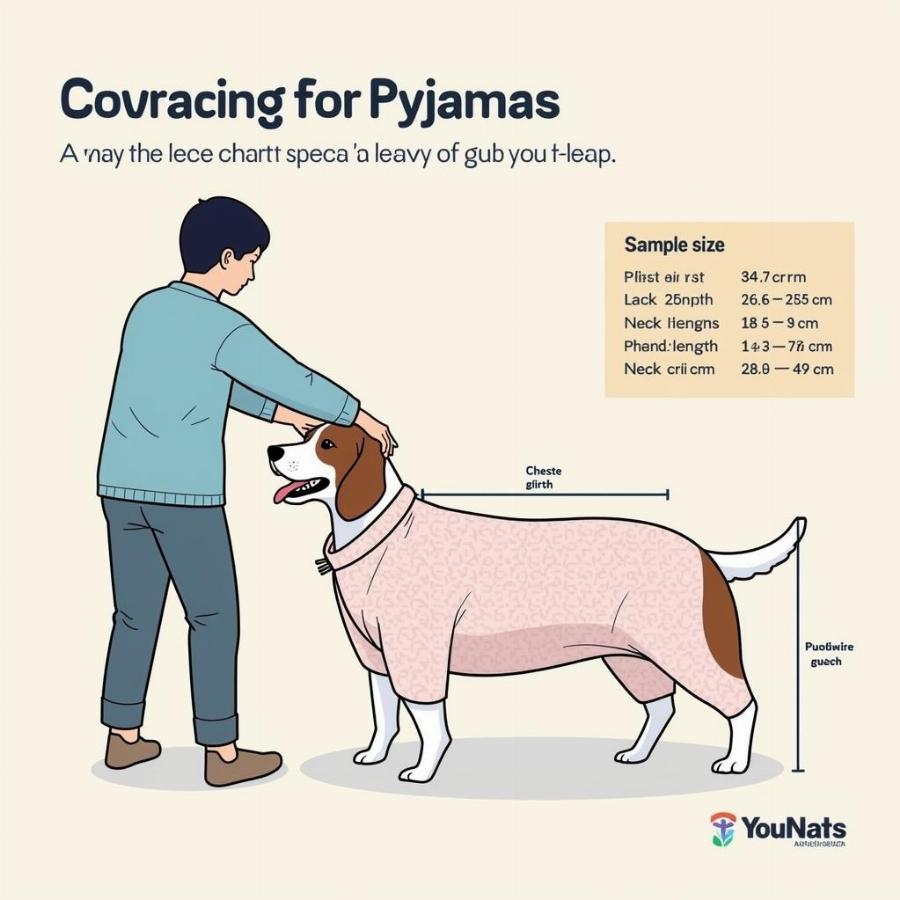 Matching Dog and Owner Pyjamas Sizing Chart