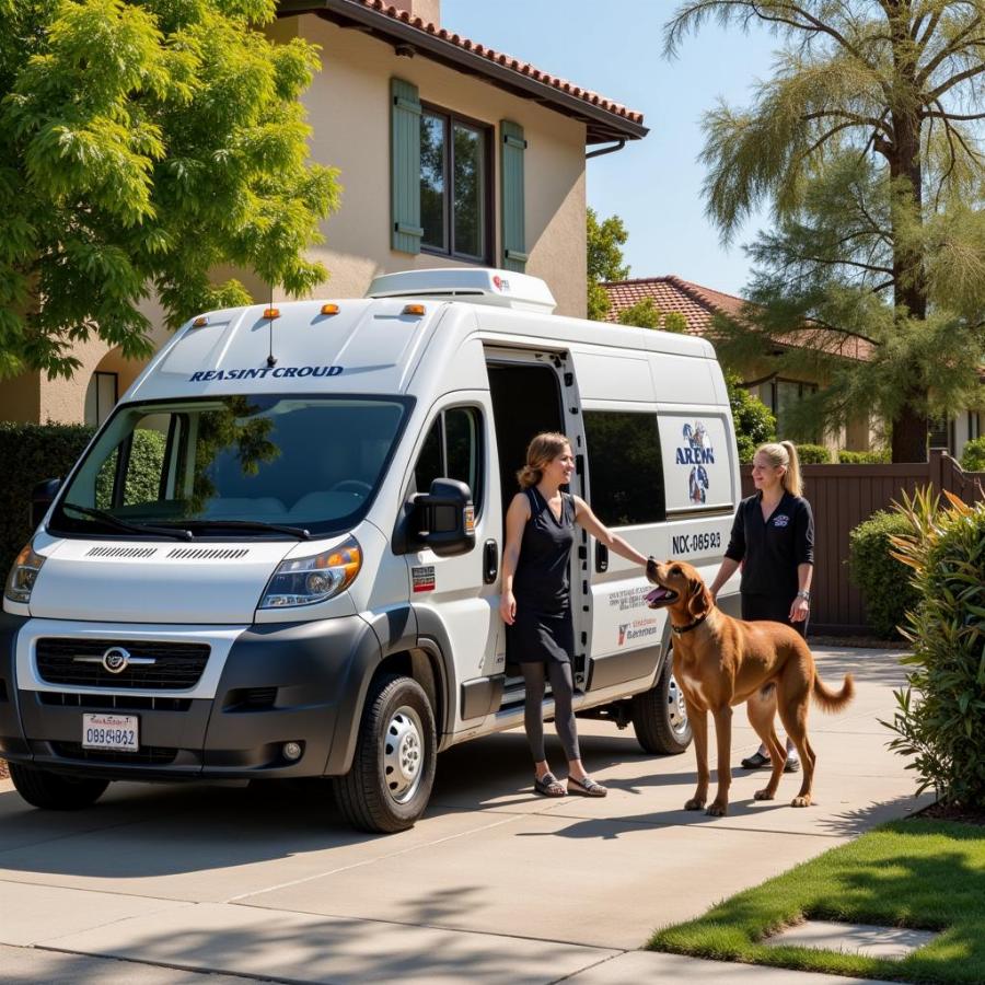 Mobile Dog Grooming Van in Santa Barbara