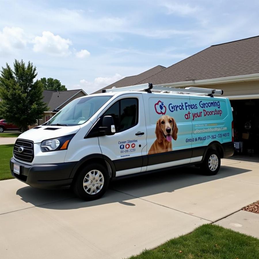 Mobile Dog Grooming Van in Lincoln, NE