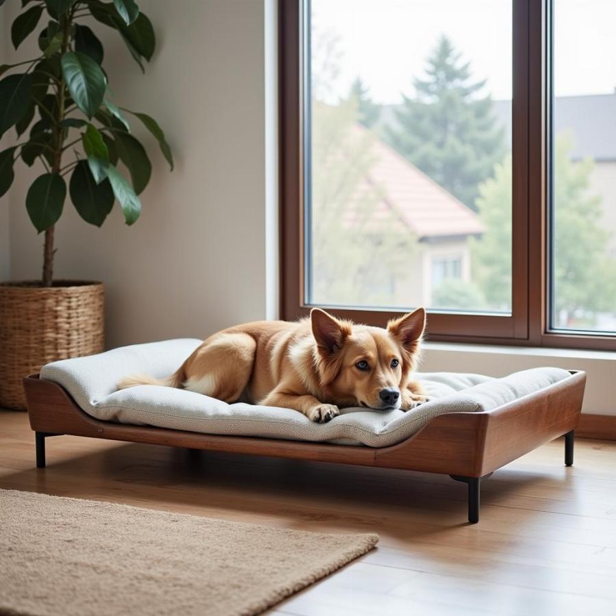 Modern Kopek Dog Bed in a Living Room