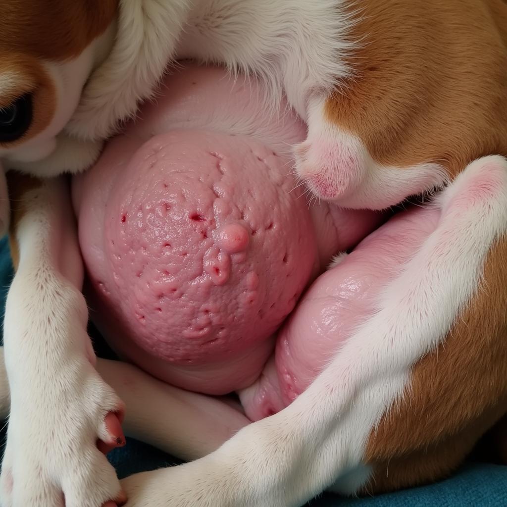 Mother Dog with Mastitis