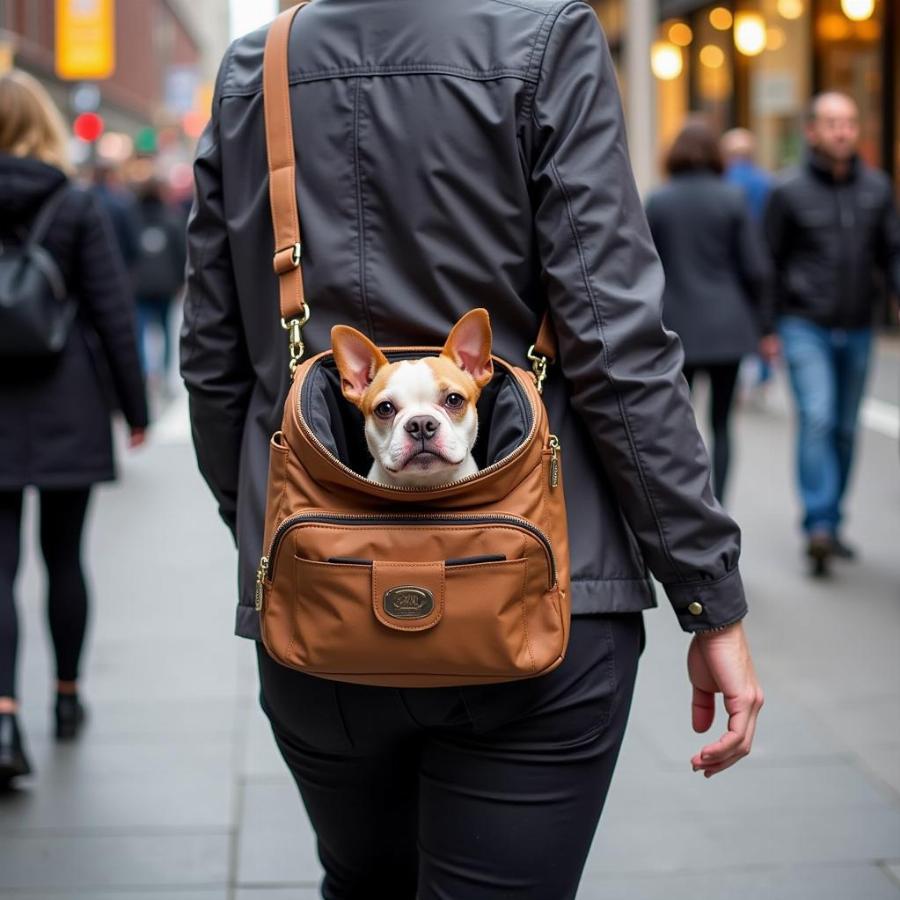 Mr. Peanut Dog Carrier In Use