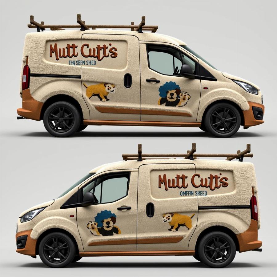 Mutt Cutts Van Design from Dumb and Dumber