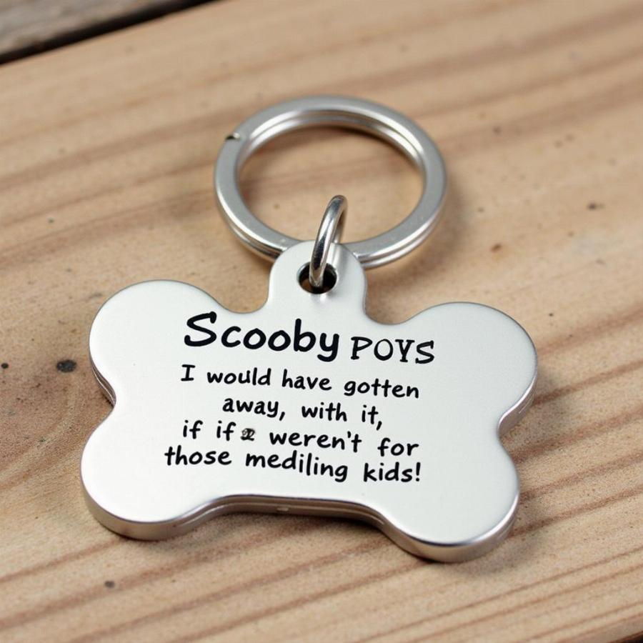 Personalized Scooby Dog Tag