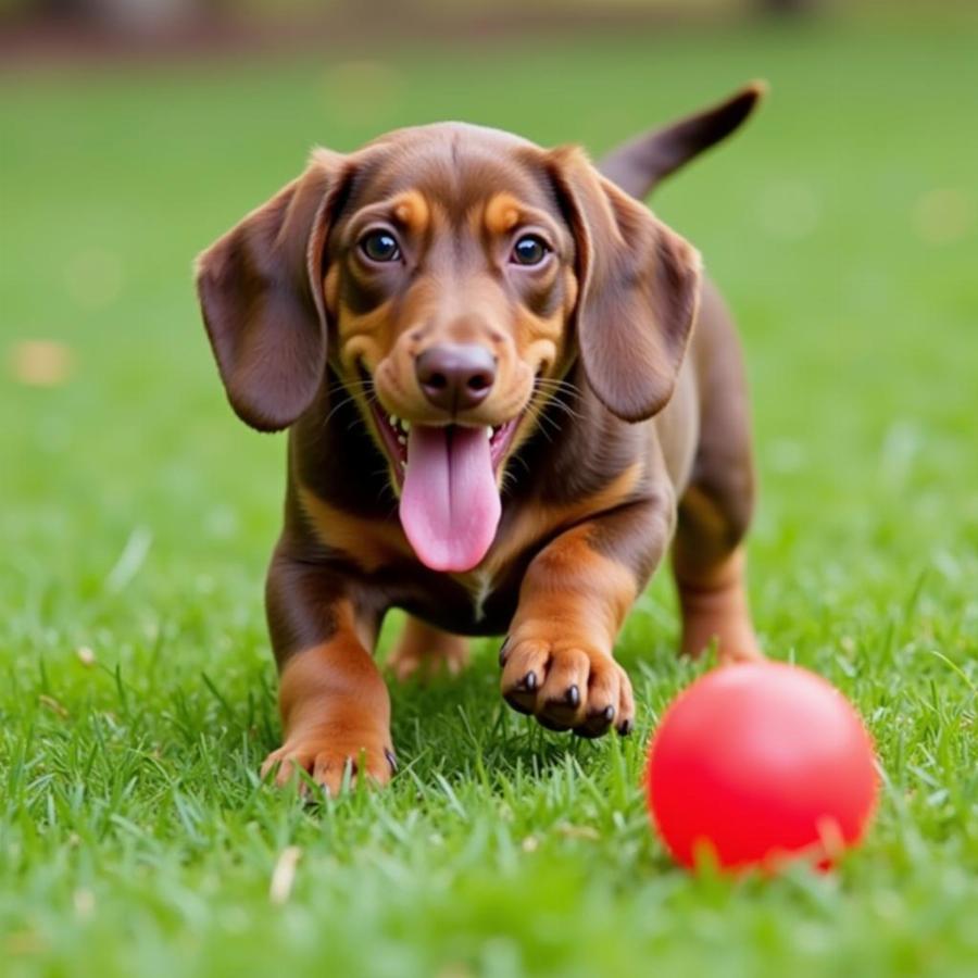 Playful Dachshund Puppy