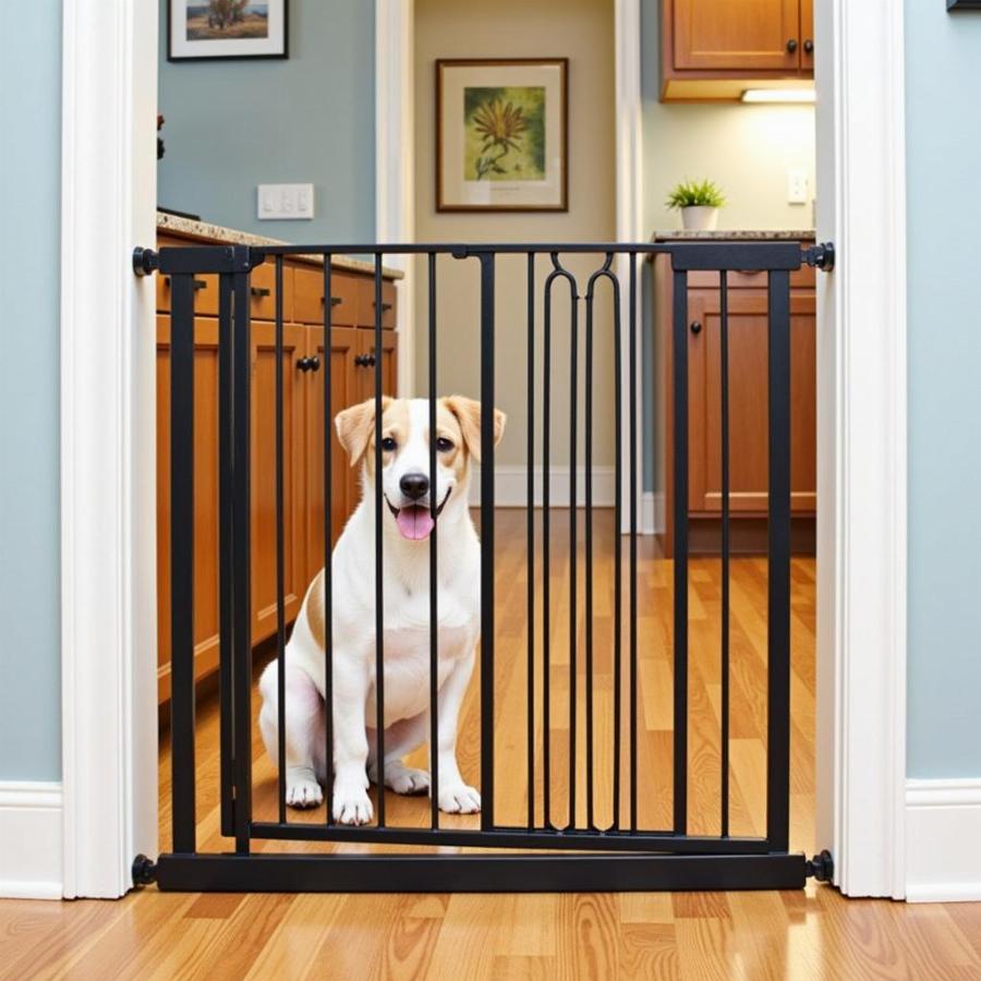 Pressure-Mounted Dog Gate