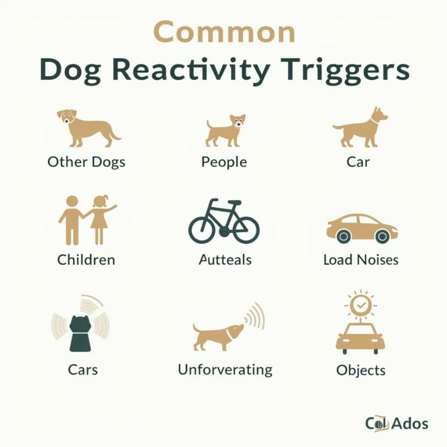 Dog reactivity triggers illustrated