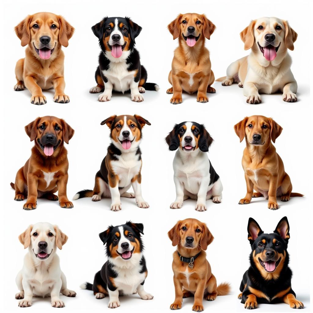 Various Dog Breeds