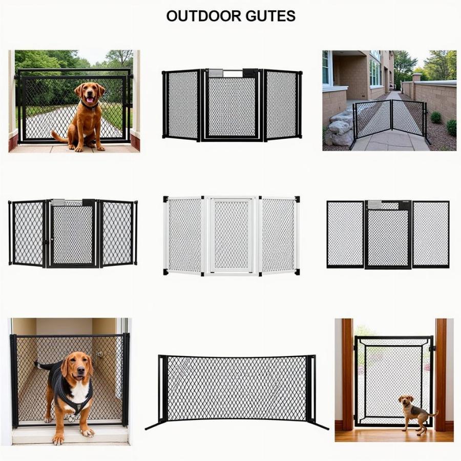 Outdoor Retractable Dog Gate Types