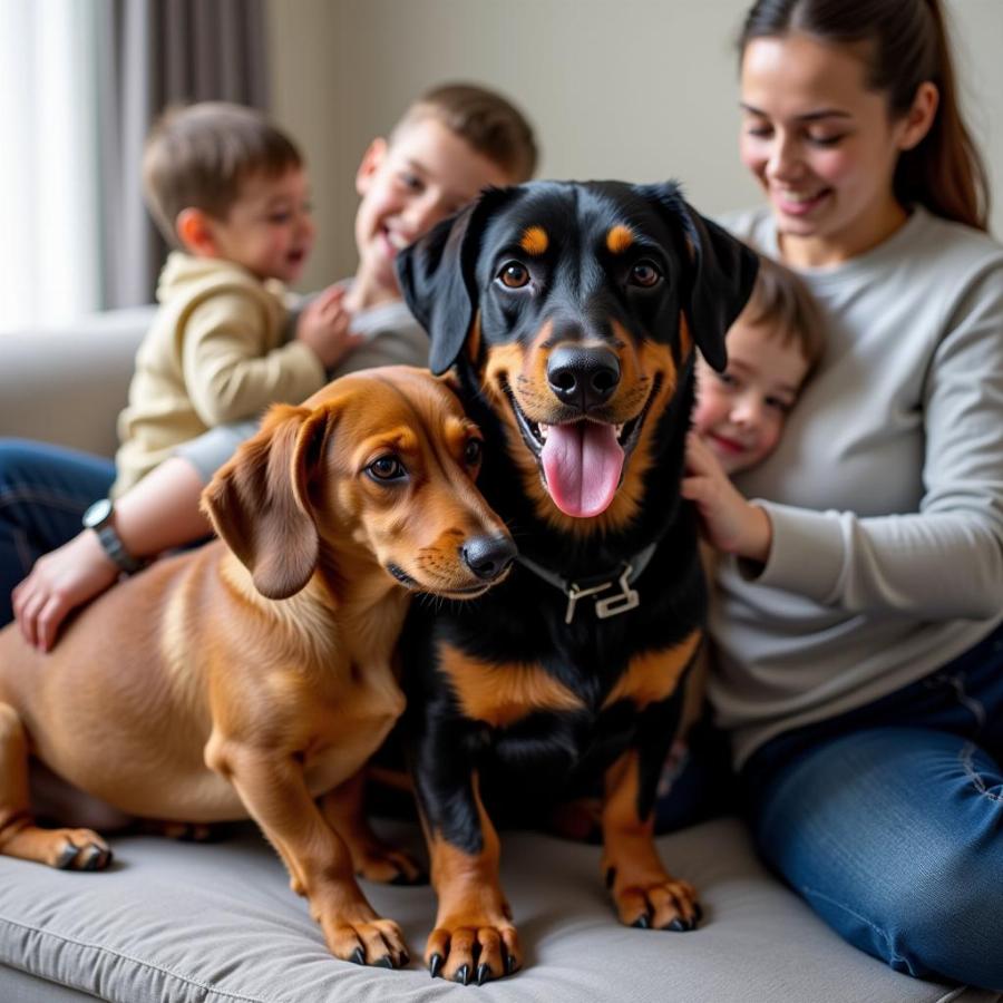 Rottweiler Weiner Dog Mix Family Companion