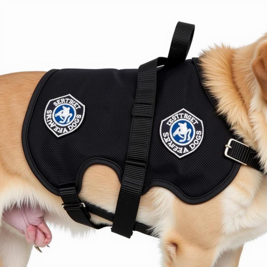 Service Dog Harness with Identification Patches