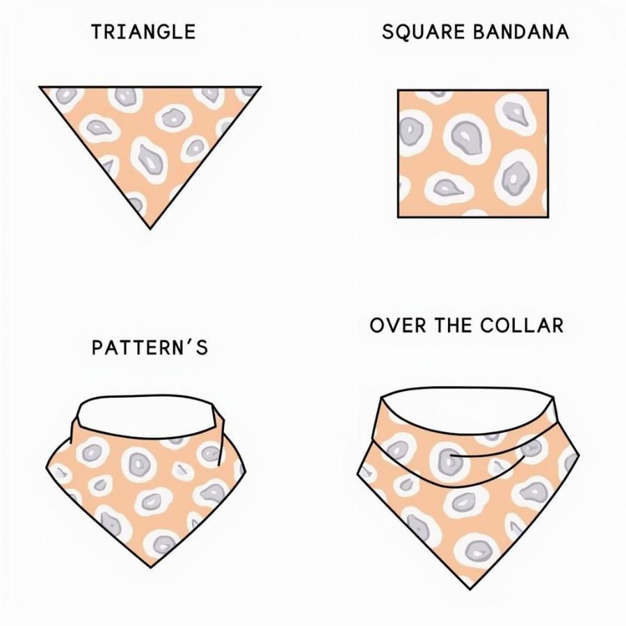 Various Dog Bandana Sewing Patterns