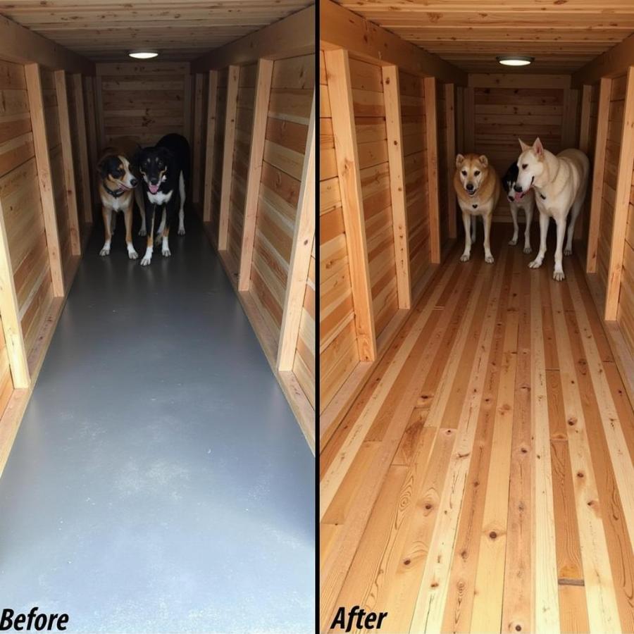 Sled Dog Kennel Flooring Options: Concrete vs. Wood