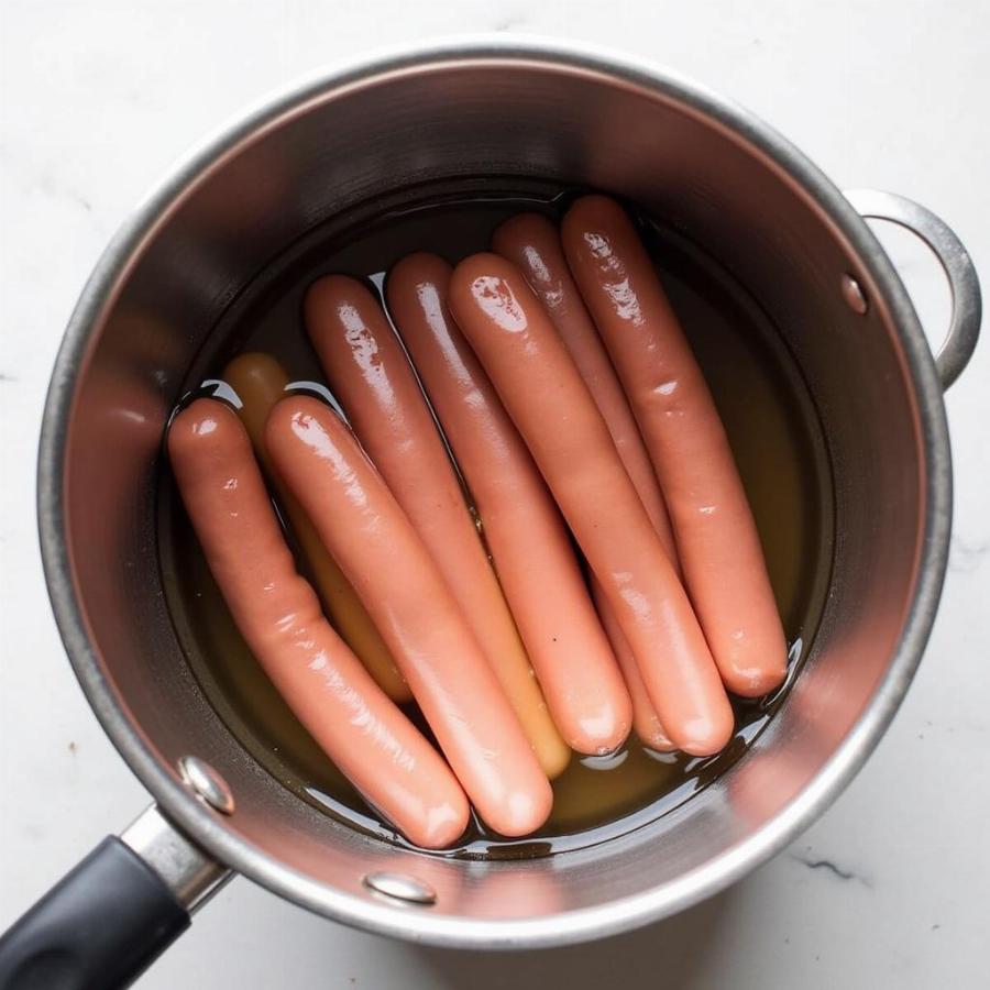 Sous Vide Hot Dog Setup