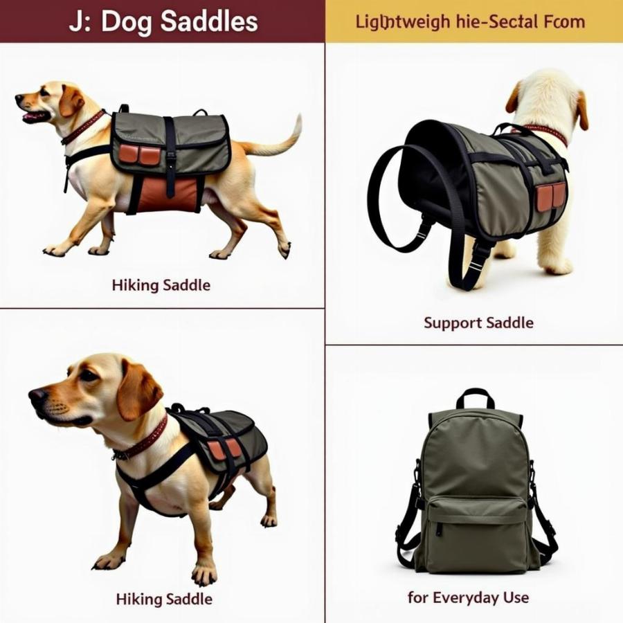 Different Dog Saddles for Various Purposes